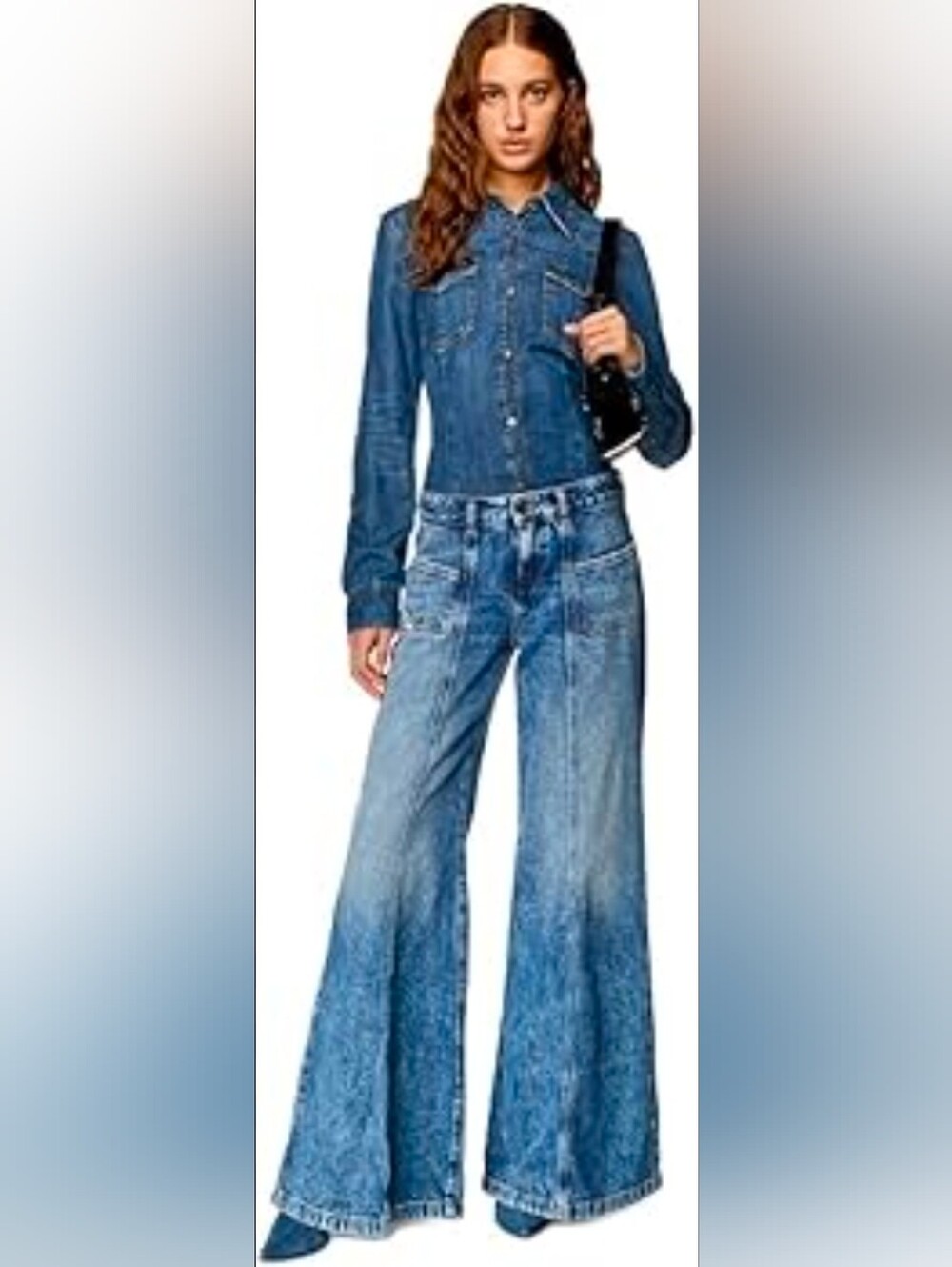 Diesel D-AKII Flared Jeans Size 25 X 34 NWT